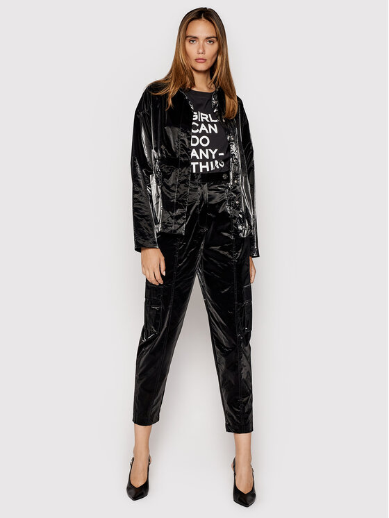 Remain Remain Jakna od imitacije kože Ruth RM409 Crna Regular Fit