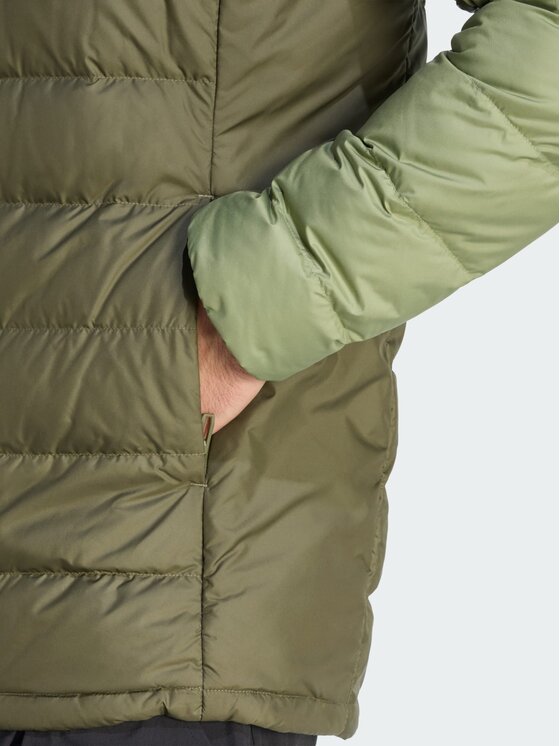 adidas adidas Kurtka wielofunkcyjna Terrex Multi Light Down CLIMAWARM Hooded Zielony Regular Fit