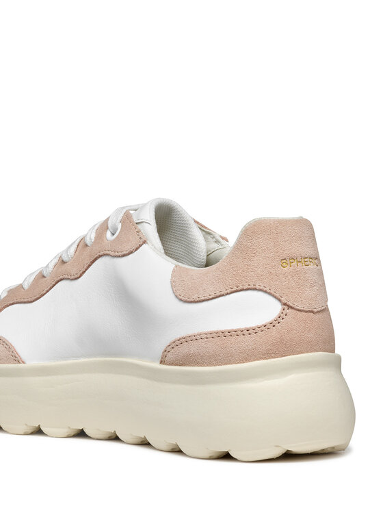 Geox Geox Sneakersy D Spherica Ec4.1 D55TCA 08522 C1Z8Z Biały