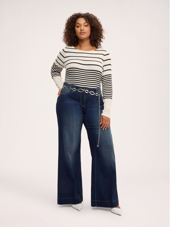 Fiorella Rubino Fiorella Rubino Jeansy P431T005345N034 Niebieski Flare Fit
