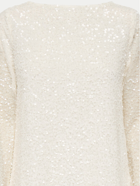 JDY JDY Cocktail obleka Sara 15337656 Écru Regular Fit