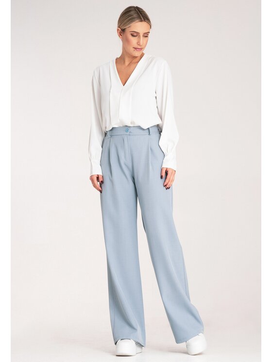 FIGL FIGL Pantaloni palazzo M1129 Blu Palazzo Fit