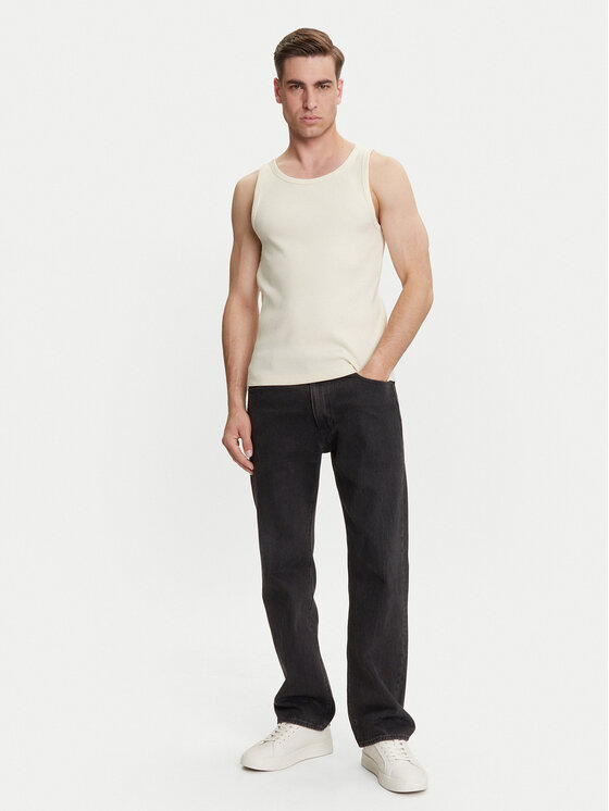 Only & Sons Only & Sons Tank top marškinėliai Tanner 22030217 Écru Regular Fit
