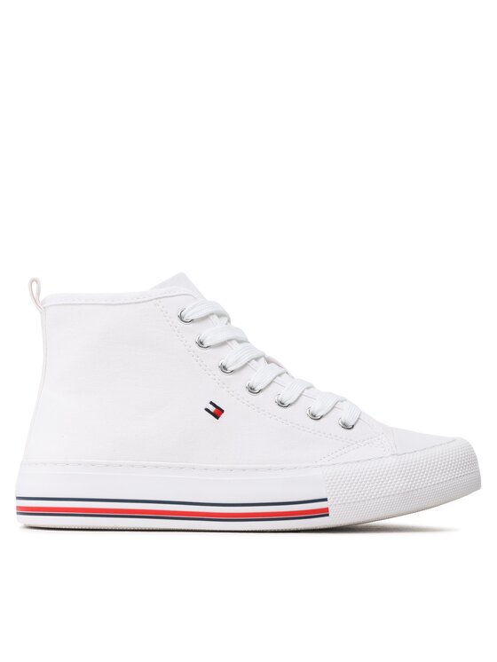 Tommy Hilfiger Tommy Hilfiger Scarpe da ginnastica High Top Lace-Up T3A9-32679-0890 S Bianco