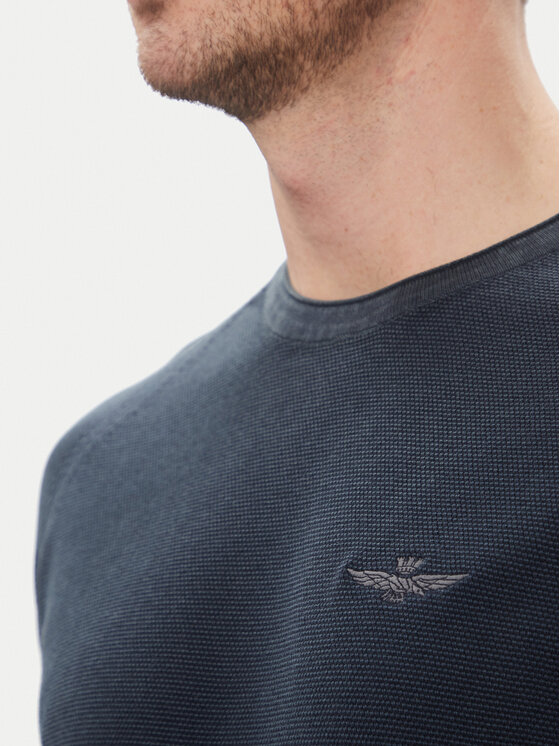 Aeronautica Militare Aeronautica Militare Džemper 251MA1556L560 Tamnoplava Regular Fit