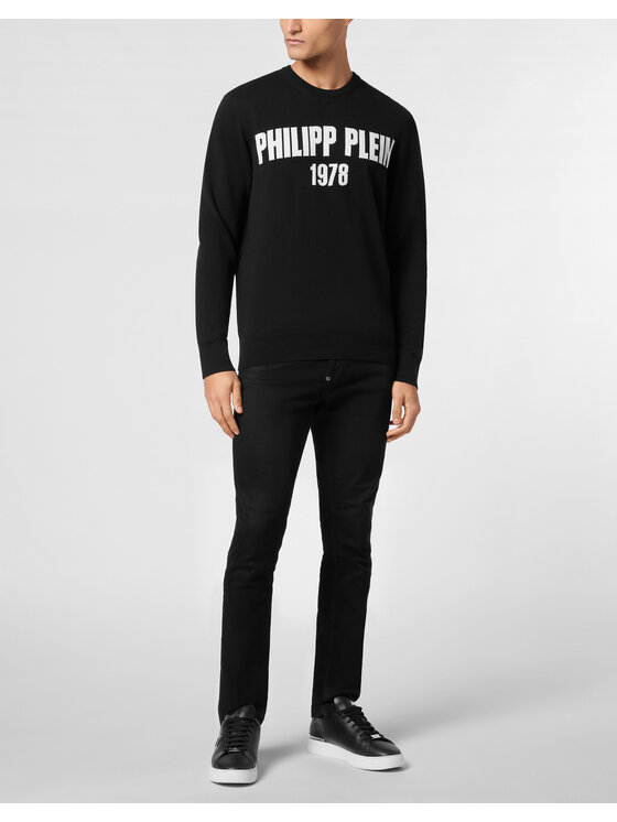 PHILIPP PLEIN PHILIPP PLEIN S dlouhým rukávem 22873 Černá Regular Fit