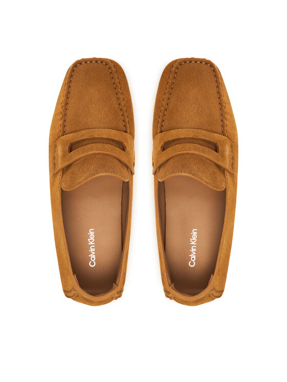 Calvin Klein Calvin Klein Mocasini Square Driver Suede HW0HW02844 Maro