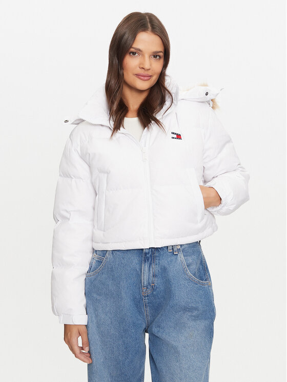 Tommy Jeans Giubbotto piumino Alaska DW0DW19687 Bianco Regular Fit, taglia : S