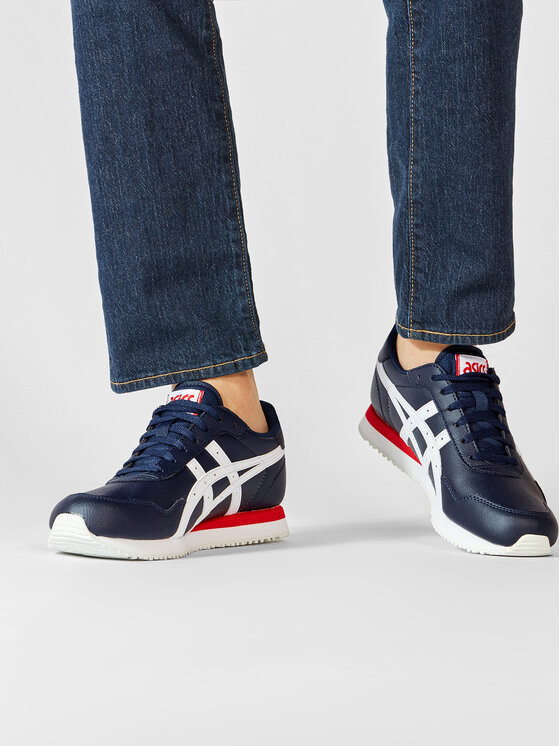 Asics Chaussures Tiger Runner 1191A301 Bleu marine • Modivo.fr