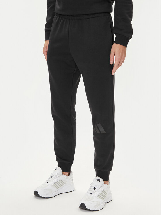 adidas adidas Jogginganzug Big Logo Fleece Colorblock JI8865 Schwarz Regular Fit