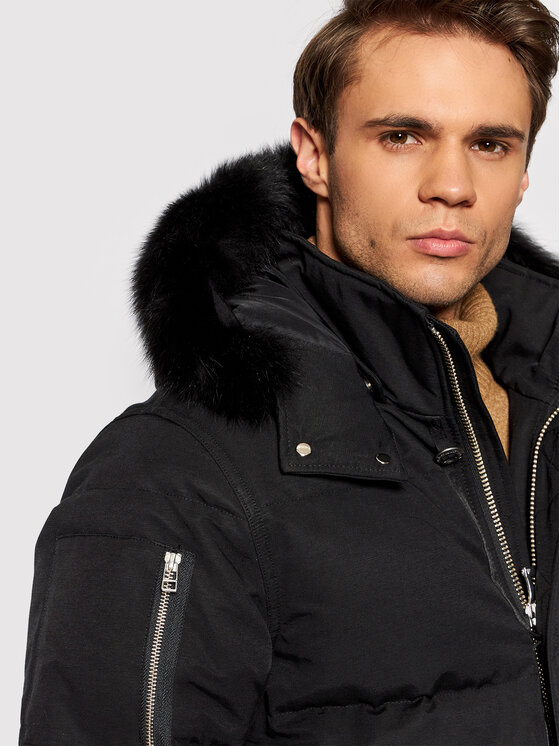 Moose Knuckles Moose Knuckles Kurtka puchowa MK2228M3Q Czarny Regular Fit