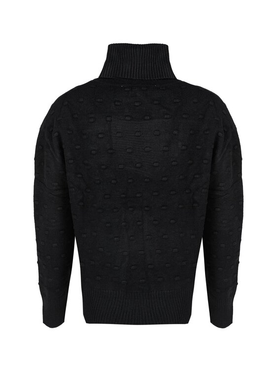 Silvian Heach Silvian Heach Πουλόβερ PGA22130LU Μαύρο Oversize
