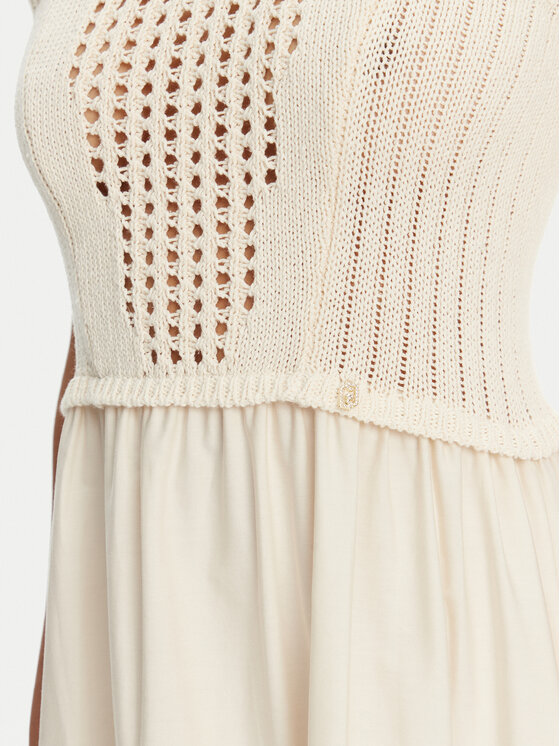 Liu Jo Liu Jo Rochie de vară WA5386 MA44M Écru Regular Fit