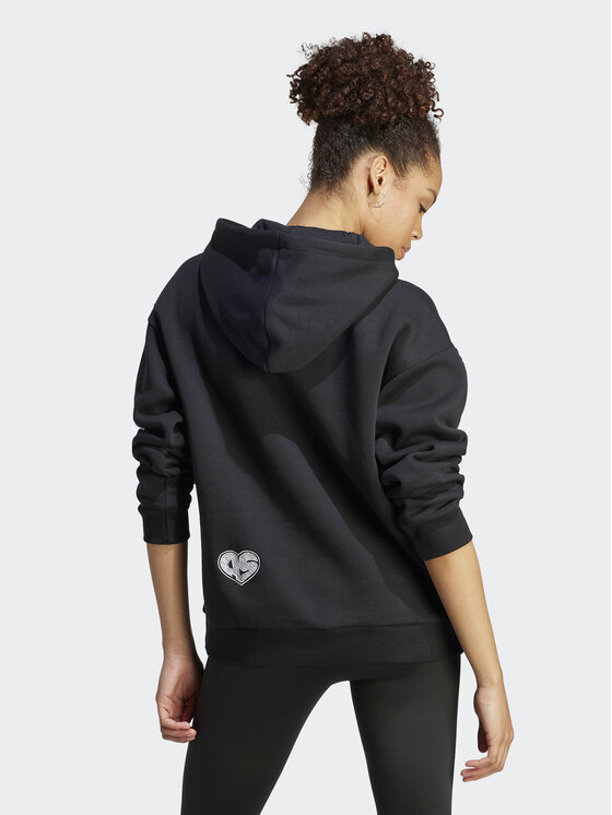 adidas adidas Majica dugih rukava IJ8740 Crna Loose Fit