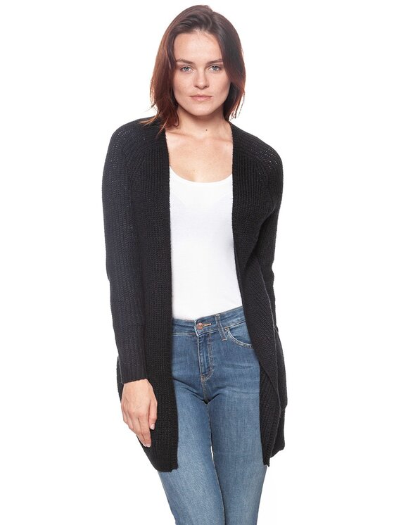 Wrangler Wrangler Sweter FLY AWAY KNIT Niebieski Regular Fit