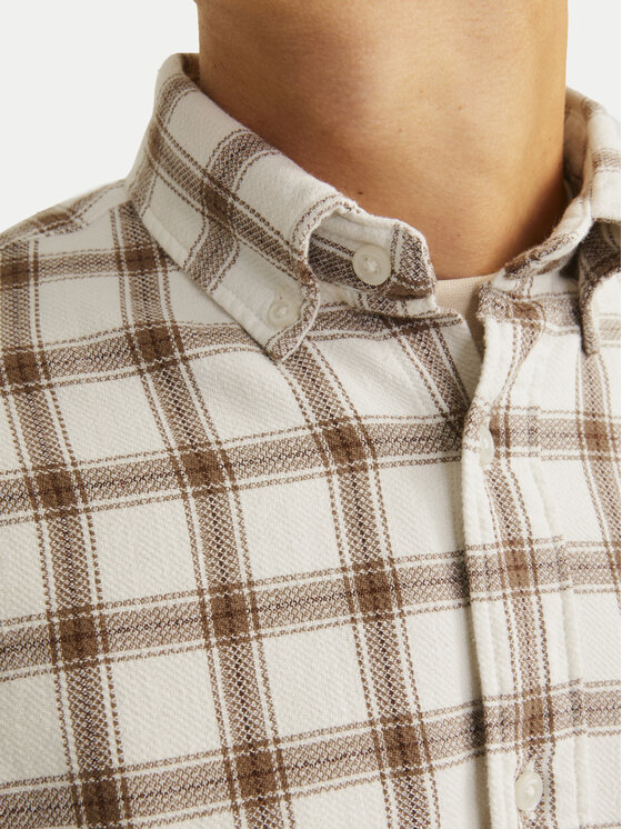 Jack & Jones Jack & Jones Koszula Blubrook 12260710 Beżowy Comfort Fit