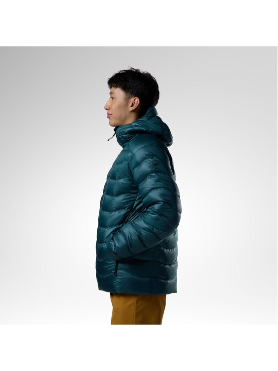 Rossignol Rossignol Kurtka puchowa M Verok Down Hoodie Jacket Turkusowy Regular Fit