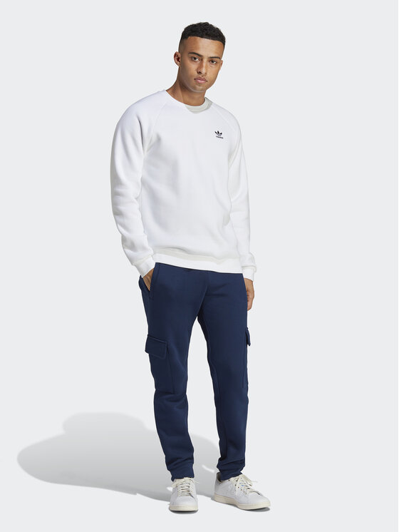 adidas adidas Bluza Trefoil Essentials Crewneck Sweatshirt IA4820 Biały Regular Fit