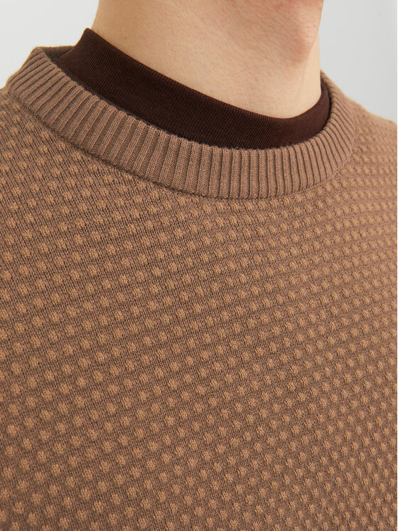 Jack&Jones Jack&Jones Džemper 12212816 Smeđa Regular Fit