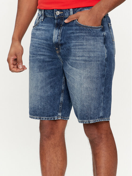 Guess Guess Džínové šortky M4GD27 D5AY1 Tmavomodrá Regular Fit