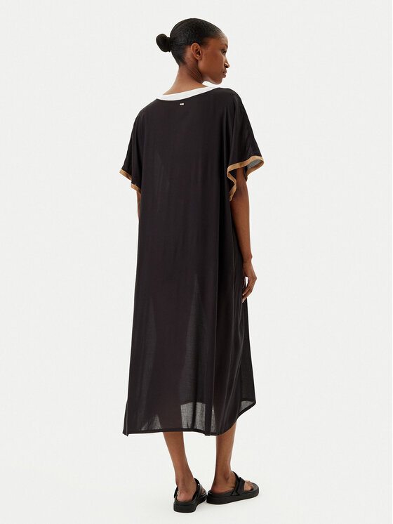 BOSS BOSS Strandkleid 50540531 Schwarz Relaxed Fit