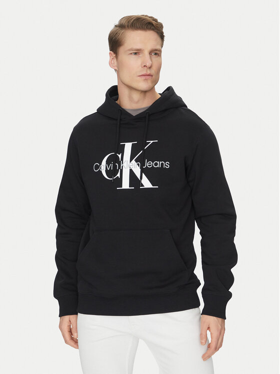 Calvin Klein Jeans Mikina J30J320934 Čierna Regular Fit