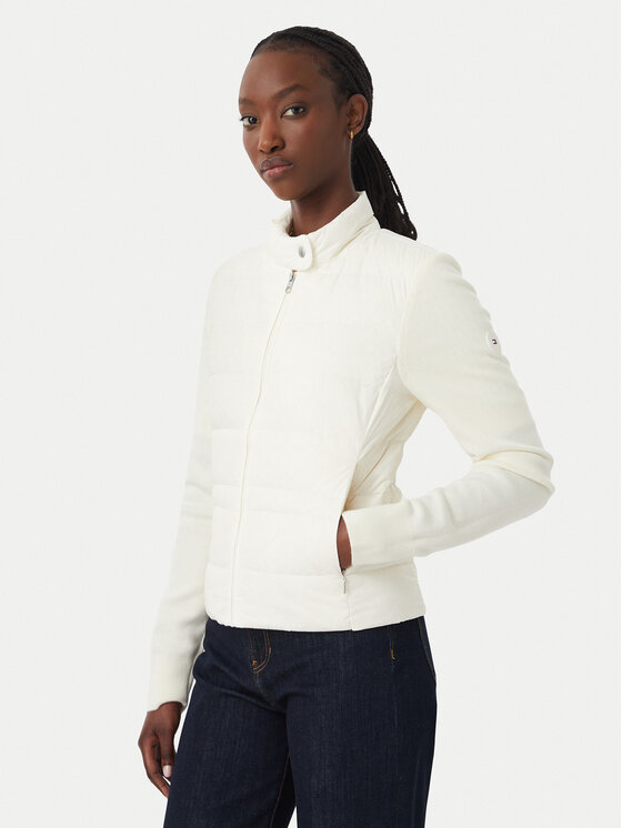 Tommy Hilfiger Geacă WW0WW51095 Crem Regular Fit