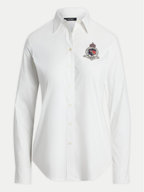 LAUREN RALPH LAUREN LAUREN RALPH LAUREN Srajca 200955258001 Bela Classic Fit