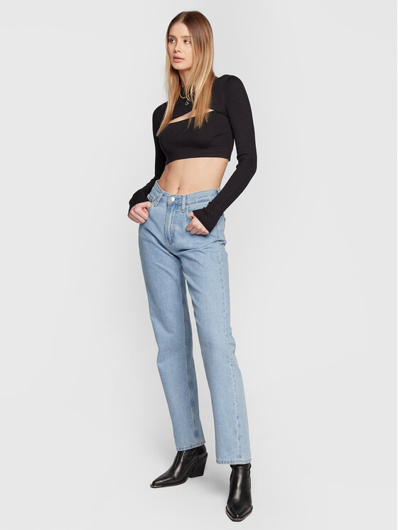 Calvin Klein Jeans Calvin Klein Jeans Svetr J20J220446 Černá Slim Fit