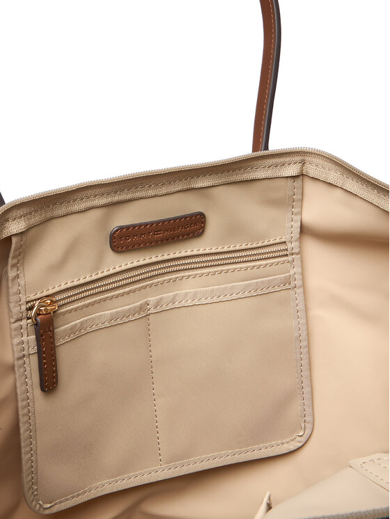 Tommy Hilfiger Tommy Hilfiger Borsetta Popette Tote AW0AW17711 Marrone