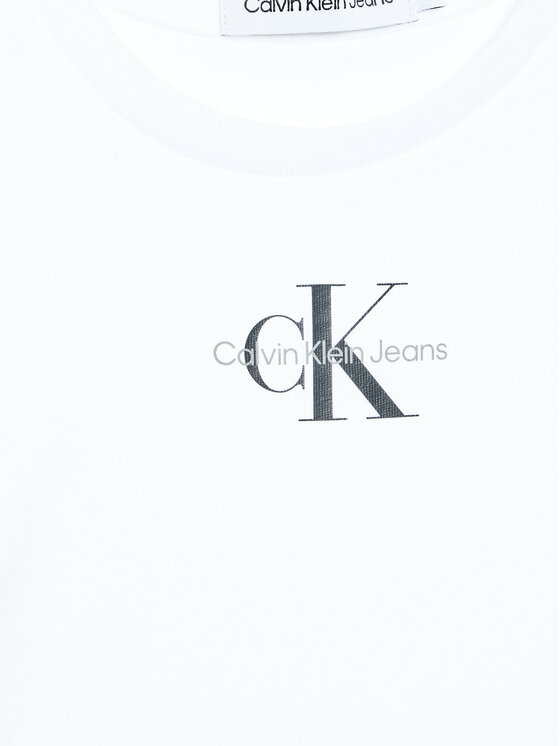Calvin Klein Jeans Calvin Klein Jeans T-krekls Micro Monogram IG0IG01470 Balts Regular Fit