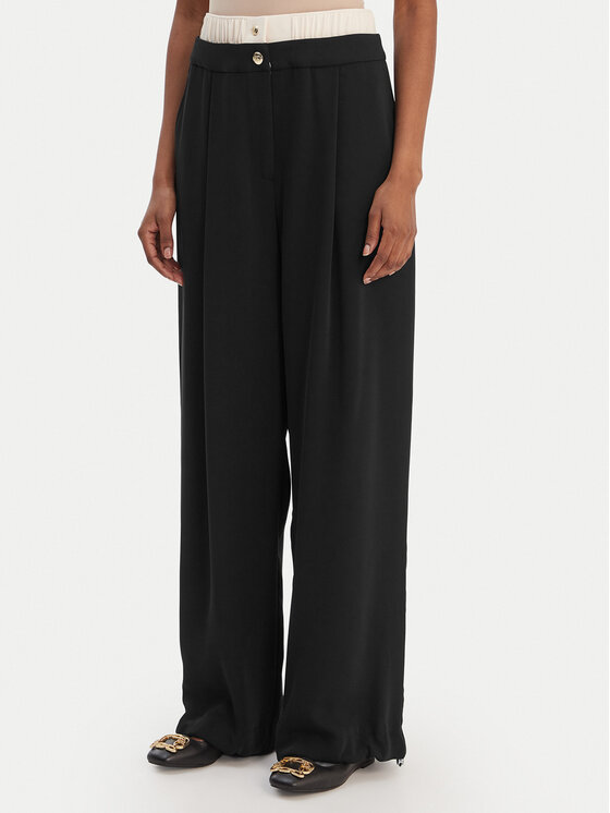 Liu Jo Sport Liu Jo Sport Pantaloni di tessuto TA6150 TS923 Nero Regular Fit