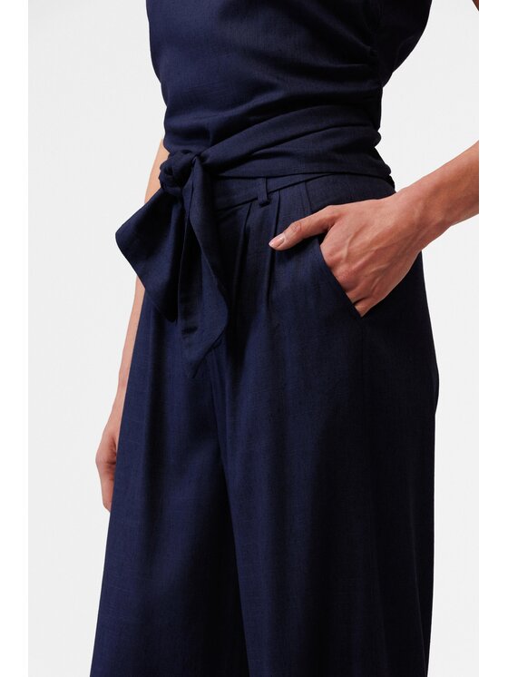 LE POSSÉ LE POSSÉ Pantaloni di tessuto SP Blu scuro