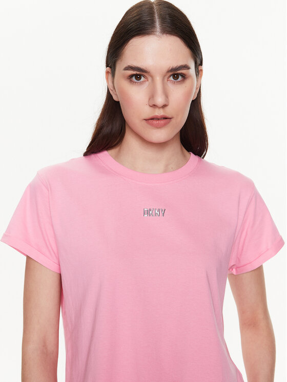 DKNY Sport DKNY Sport Тишърт DP1T8521 Розов Classic Fit