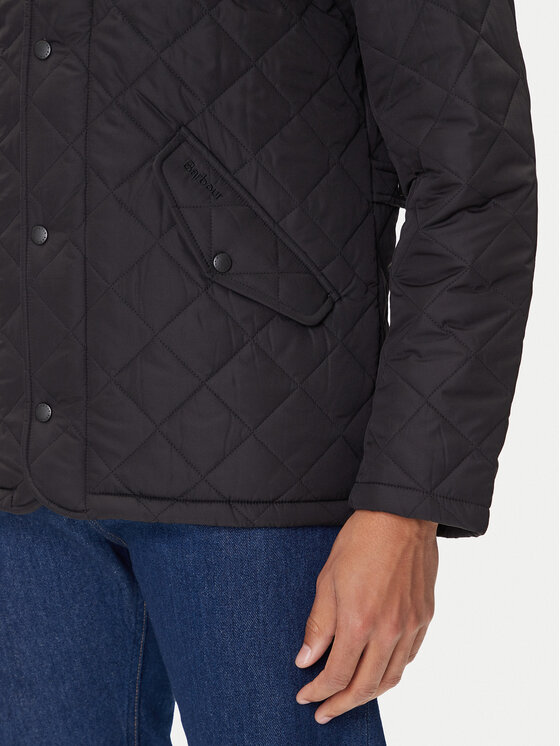 Barbour Barbour Μπουφάν μεταβατικό Chelsea MQU0006BK11 Μαύρο Regular Fit