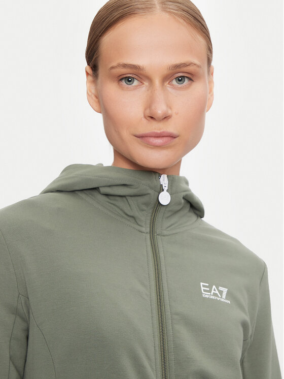 EA7 Emporio Armani EA7 Emporio Armani Bluza 6DTM10 TJZEZ Zielony Regular Fit