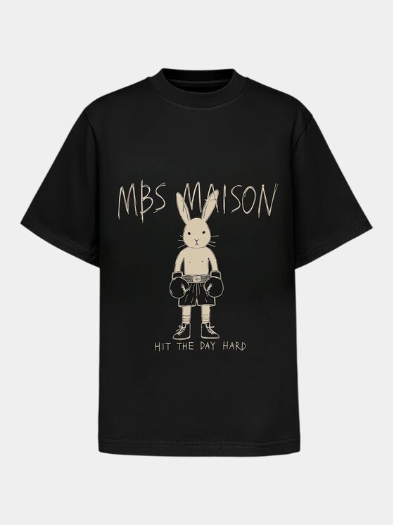 MADE BY SOCIETY MADE BY SOCIETY T-Shirt Round One - T38061 Czarny Basic Fit