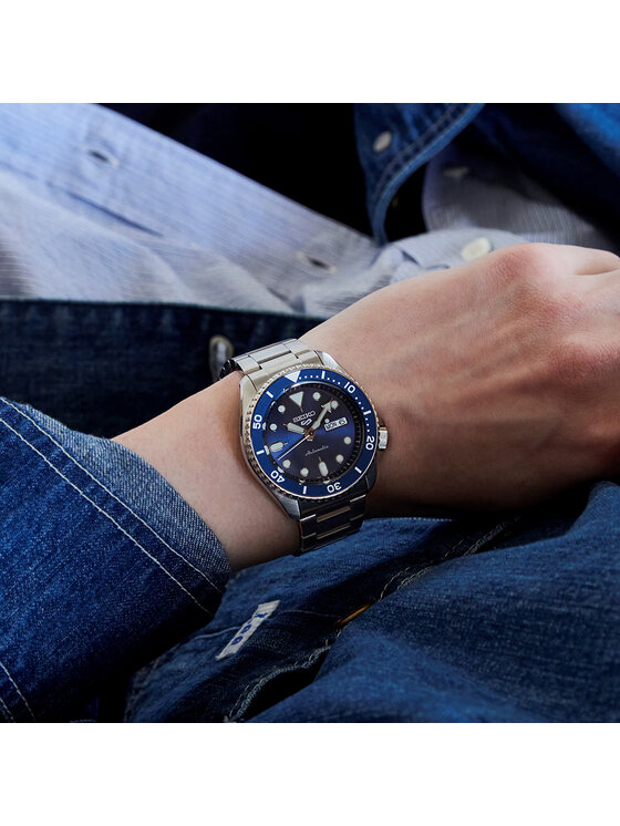 Seiko Seiko Hodinky SRPD Strieborná