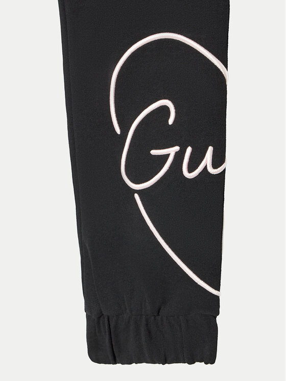 Guess Guess Donji dio trenerke J4YQ16 KA6R3 Crna Relaxed Fit
