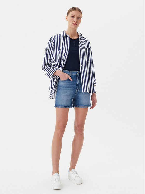 Tommy Jeans Tommy Jeans Szorty jeansowe DW0DW20092 Niebieski Mom Fit