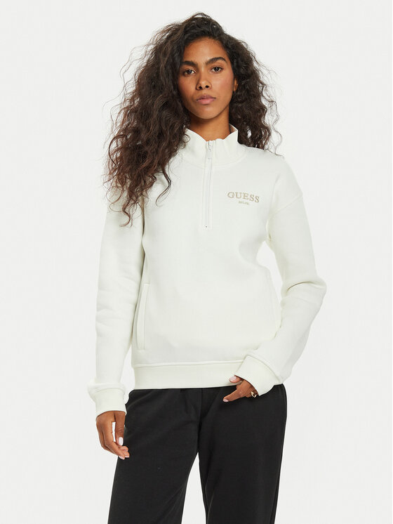 Guess Guess Μπλούζα V4BQ18 KCHX0 Λευκό Regular Fit