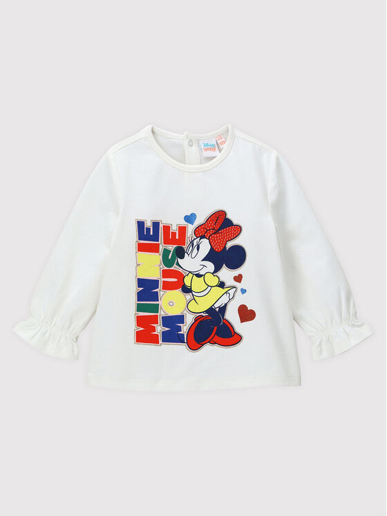 Original Marines Original Marines Bluse Myszka Minnie DCAV1432NF Weiß Regular Fit