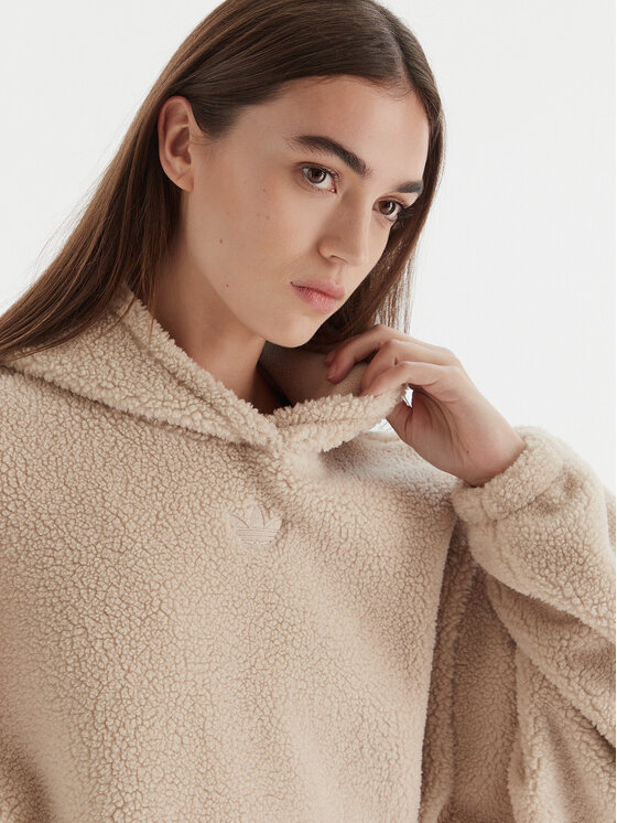 adidas adidas Світшот Essentials Teddy JW6061 Бежевий Oversize