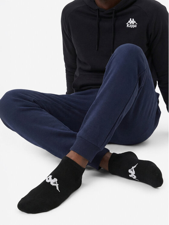 Kappa Kappa Krátke ponožky Z4441 AW24 (3-PACK) Čierna