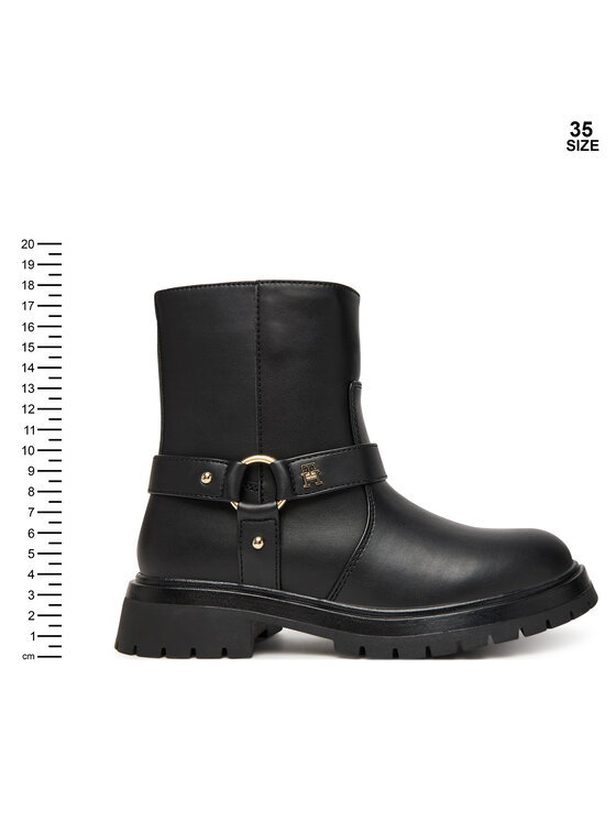 Tommy Hilfiger Tommy Hilfiger Ботильйони T3A5-34021-1355999 Чорний
