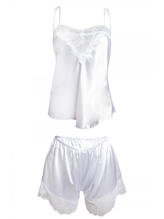 DKaren Lingerie DKaren Lingerie Komplet bielizny Cynthia Biały Classic Fit