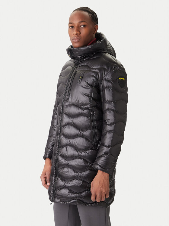 Blauer Blauer Vatovaná bunda Impermeabile 25WBLUK03068 Černá Regular Fit