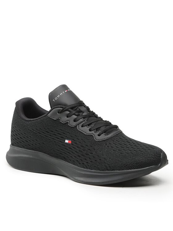 Tommy Hilfiger Tommy Hilfiger Sneakers Lightweight Runner Knit Flag FM0FM04563 Schwarz