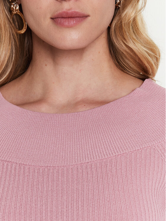 Guess Guess Трикотажна сукня Lidia W3GK0G Z2U00 Рожевий Slim Fit