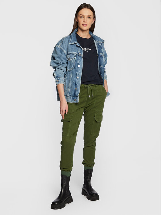 Pepe Jeans Pepe Jeans Tričko Camila PL505292 Tmavomodrá Regular Fit